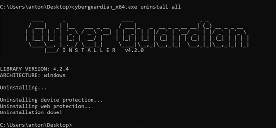 Uninstall PTBR 3